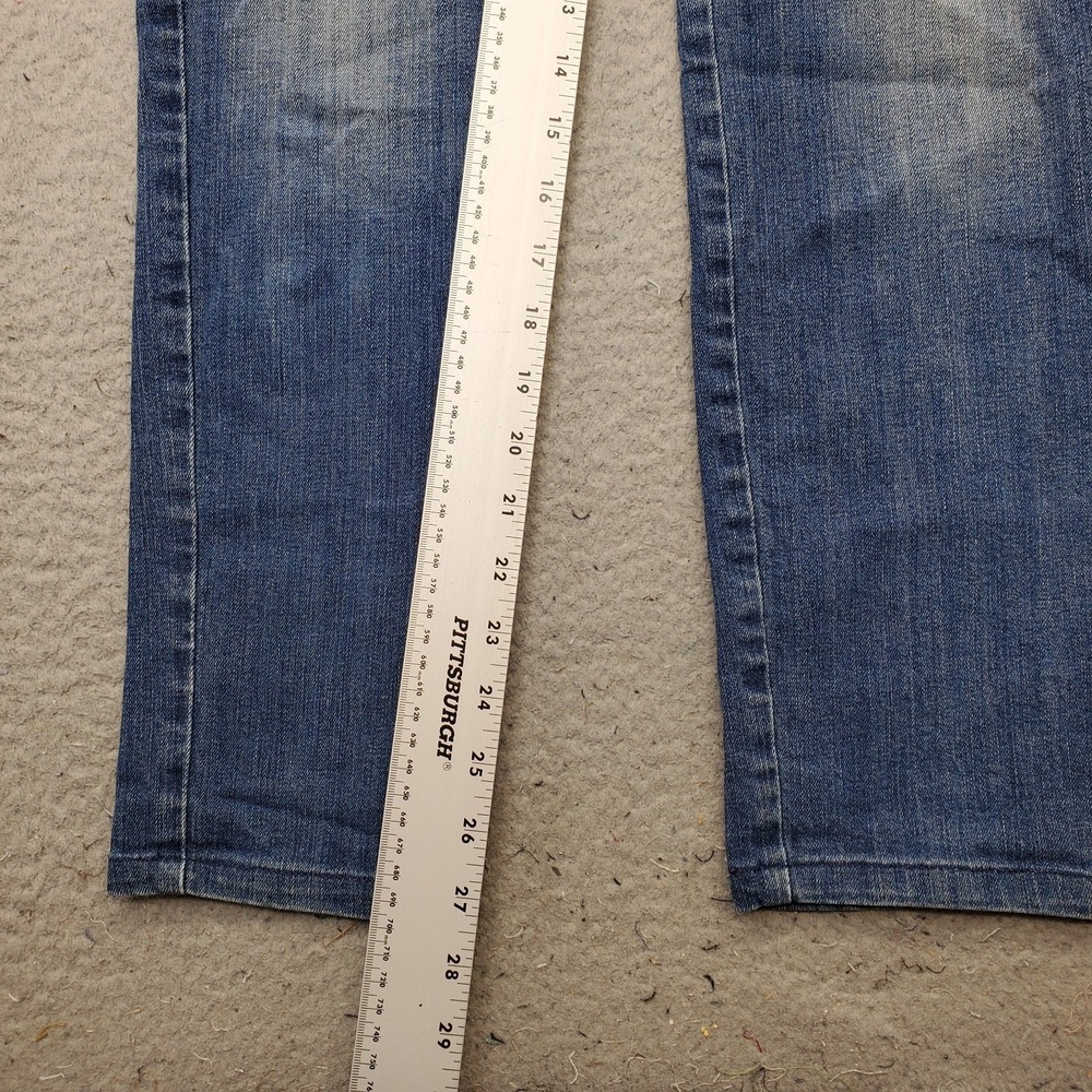Michael Kors Jeans Womens 8 Blue Denim Medium Wash Faded Stretch Straight Leg - Picture 4 of 10